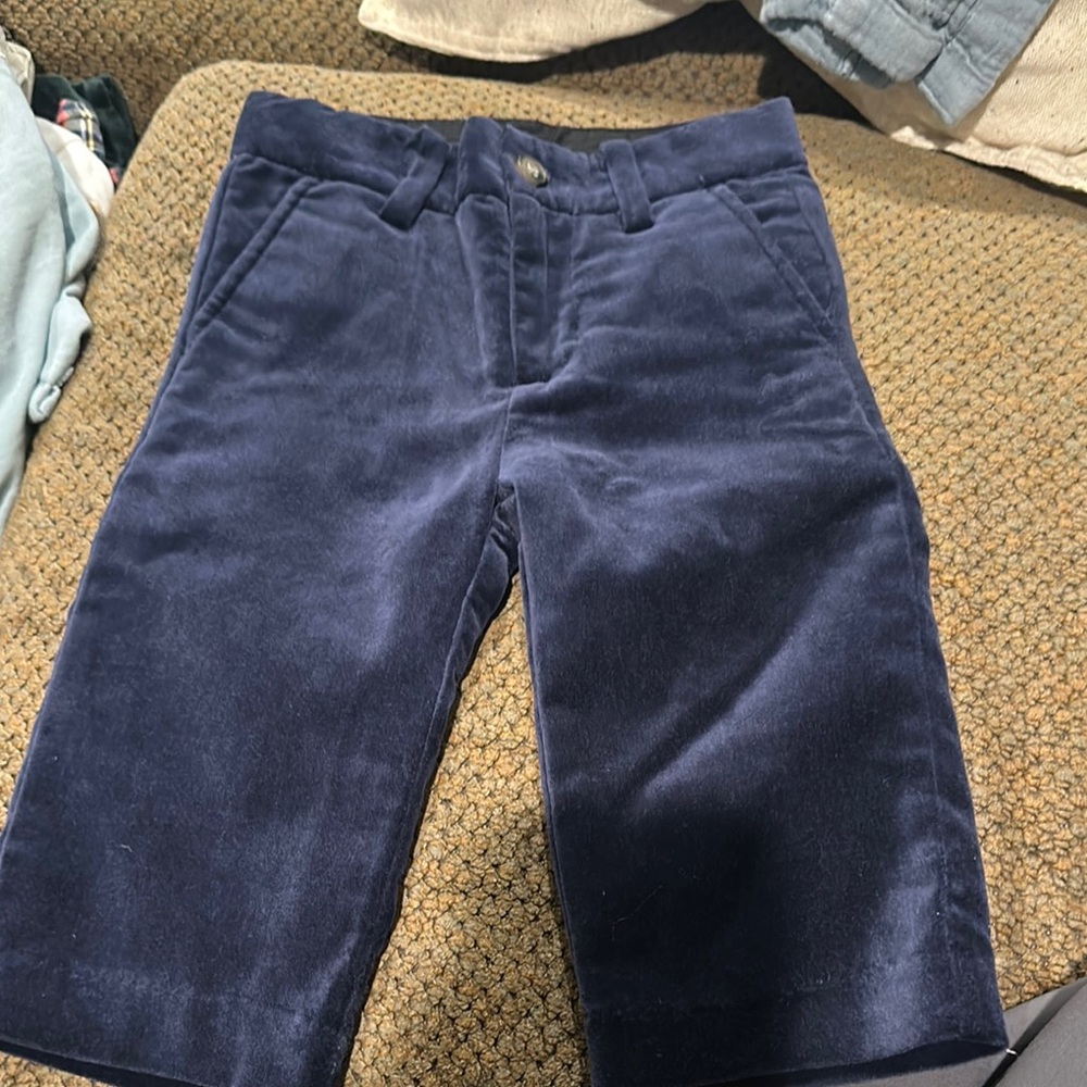 Navy Blue Corduroy Shorts